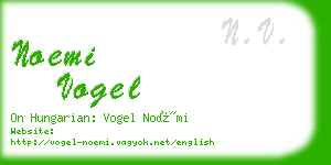 noemi vogel business card